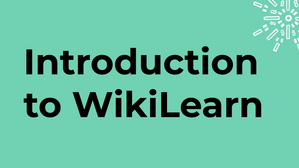 Introduction to WikiLearn .